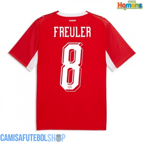 Camisa de time de futebol Suíça Remo Freuler #8 Replicas 1º Equipamento Mundo 2026 Manga Curta